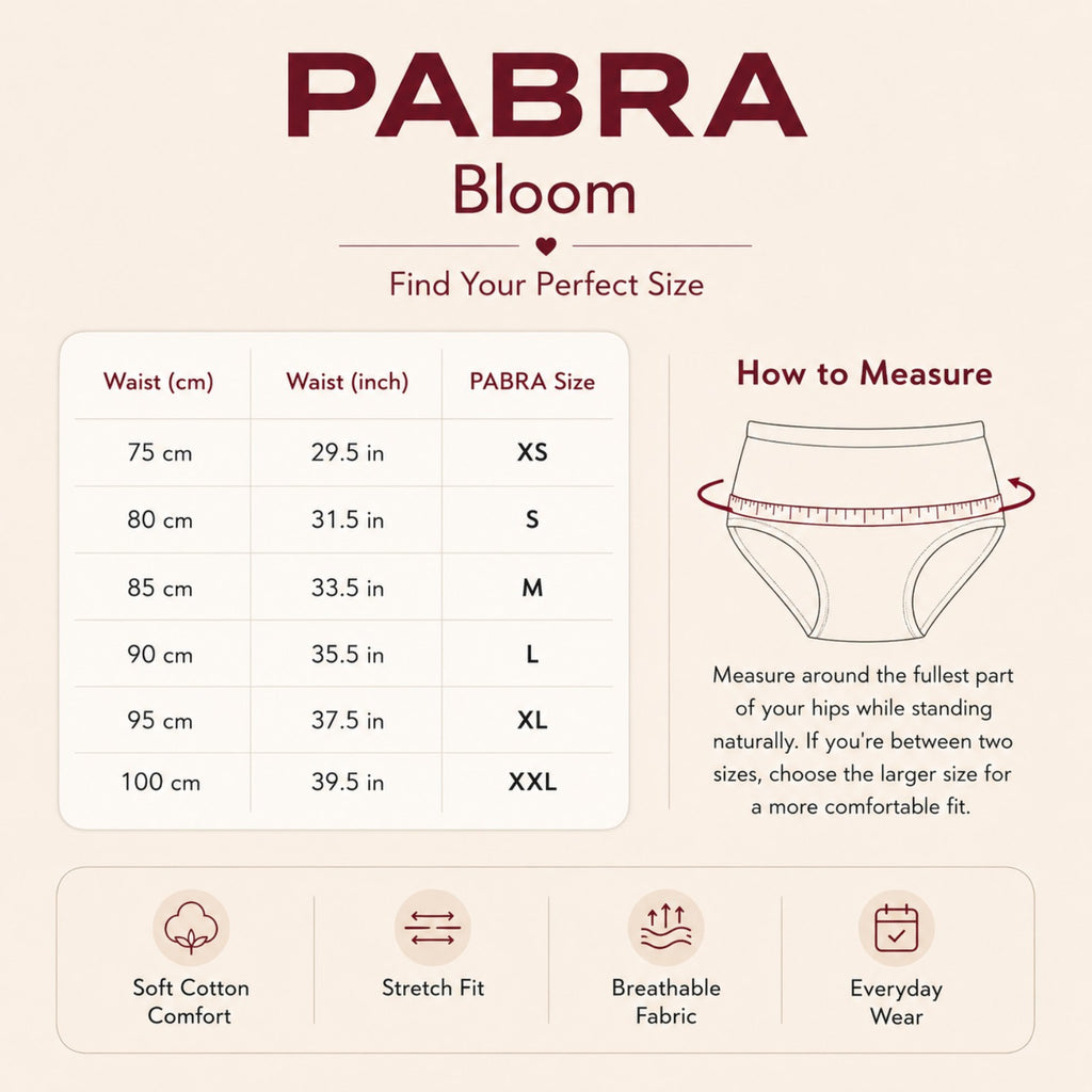 PABRA Bloom Cotton Panty (3 Pieces Combo)