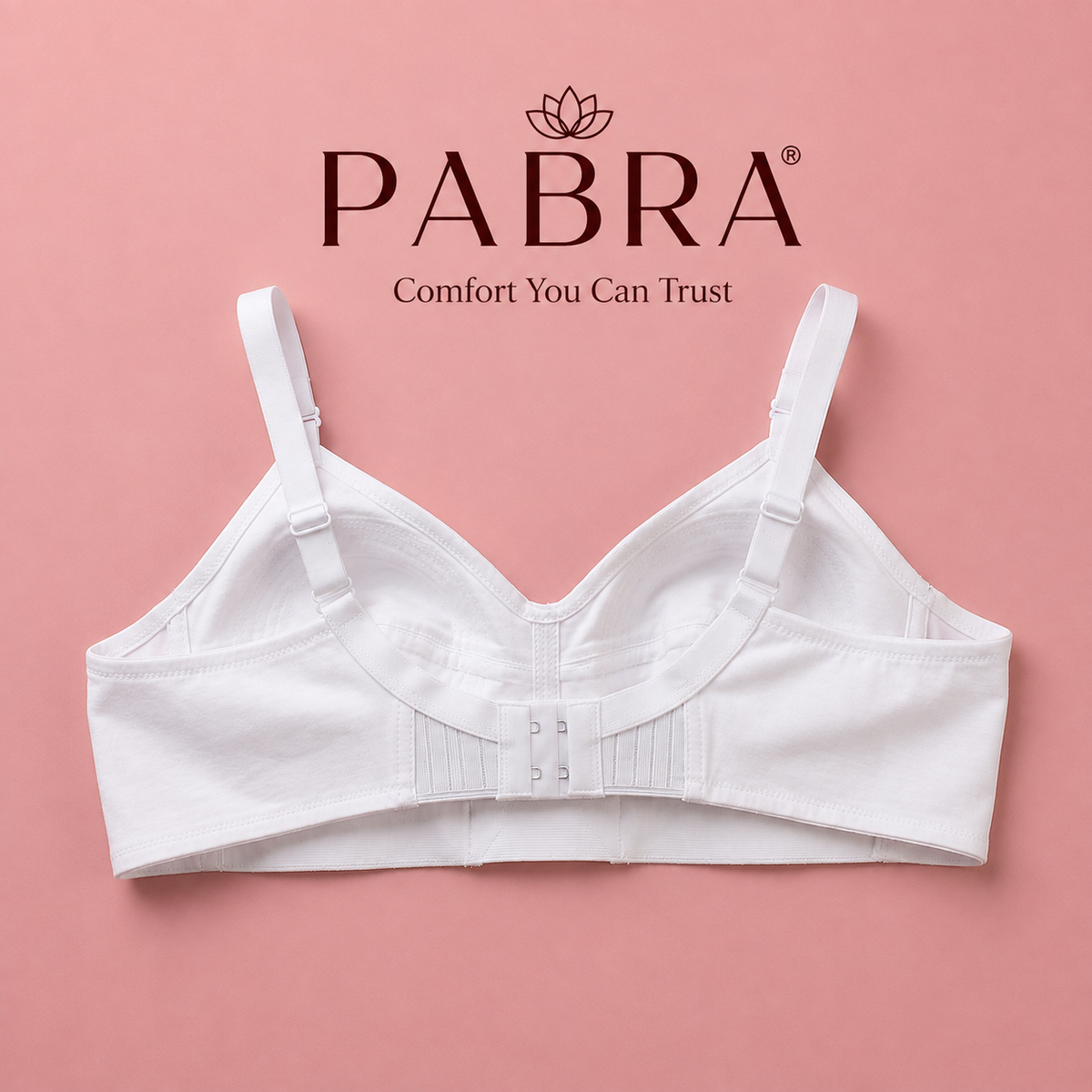 PABRA Women's  Cotton Round Stitch Daily Wear Bra (Pack of 3) – All White and Skin Colors