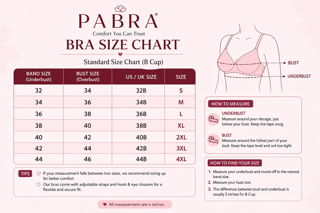 PABRA Elara Cotton Lycra Padded Bra (1 PC)