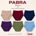 PABRA Bloom Cotton Panty (6 Pieces Combo)