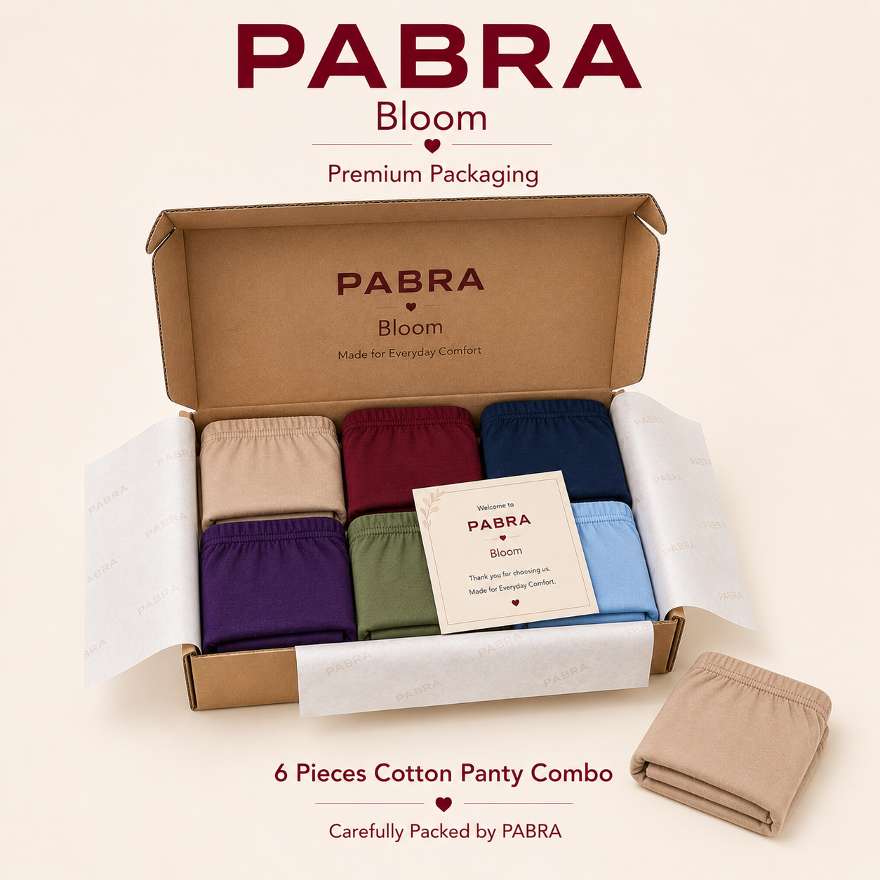 PABRA Bloom Cotton Panty (3 Pieces Combo)