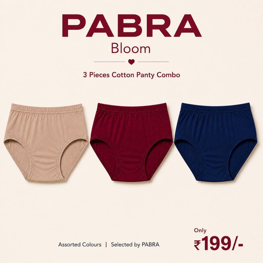 PABRA Bloom Cotton Panty (3 Pieces Combo)
