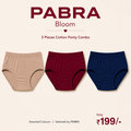 PABRA Bloom Cotton Panty (3 Pieces Combo)