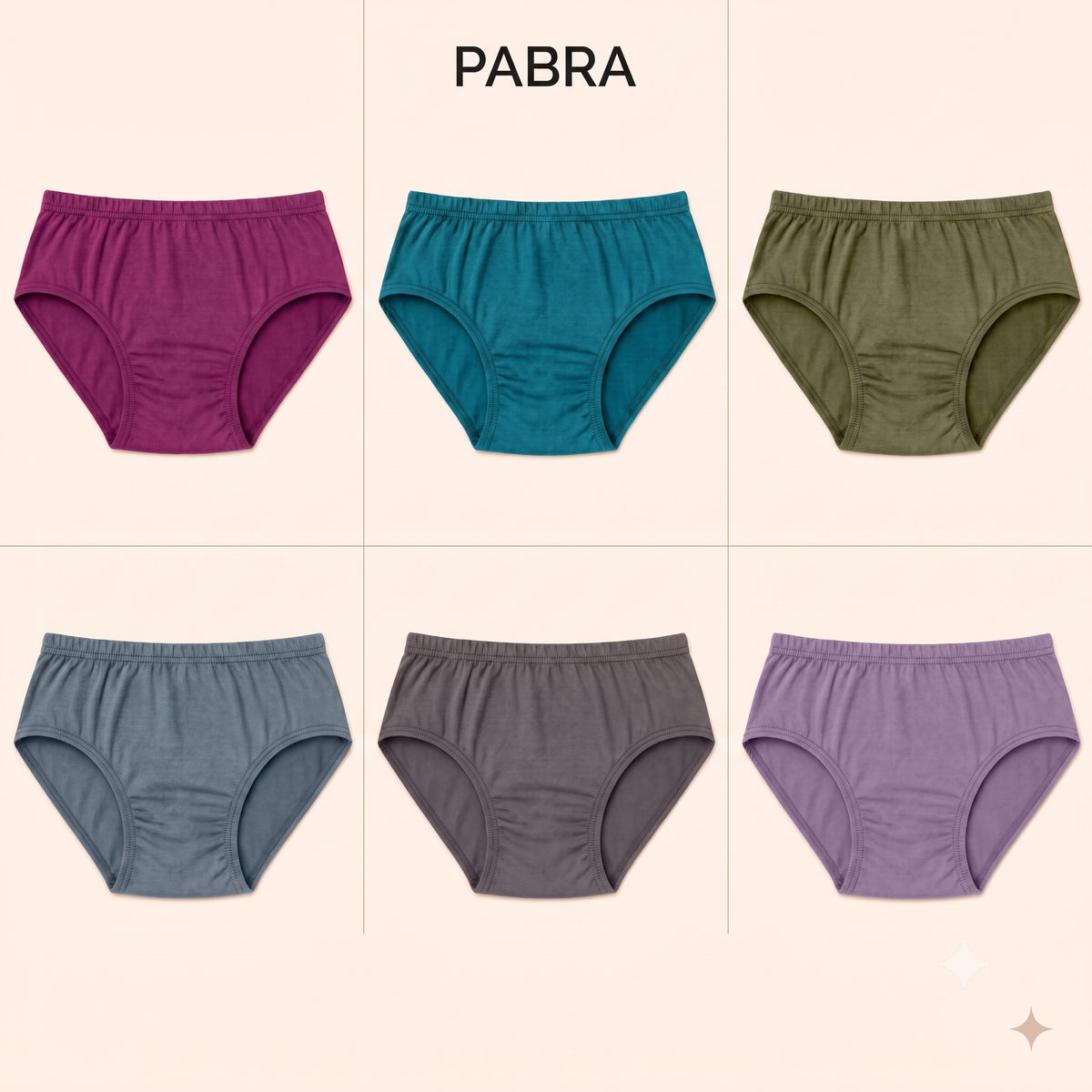 PABRA Bloom Pure Combed Cotton Panties (Combo Pack)